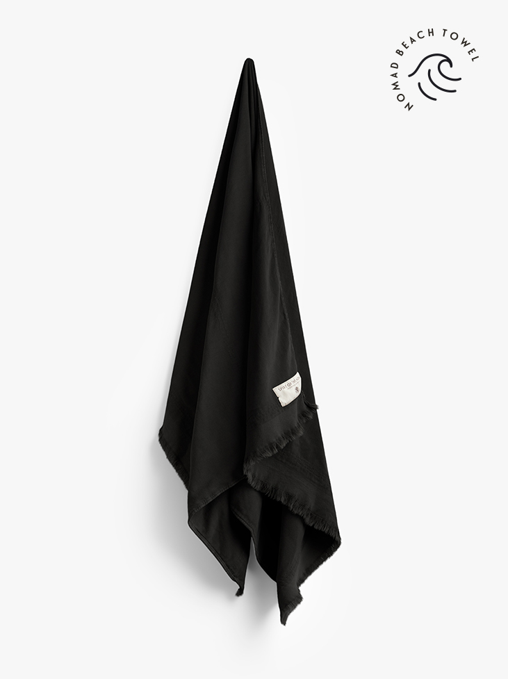 Spirit of the Nomad -Beach Towel Onyx Black