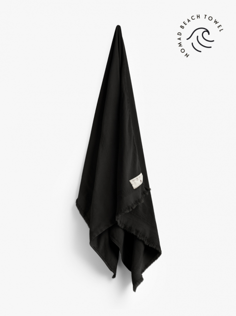 BEACH TOWEL - Onyx Black 100x176 cm